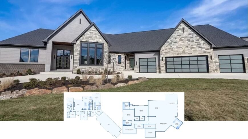 Step Inside This Modern Prairie Gem with a Striking Stone Facade