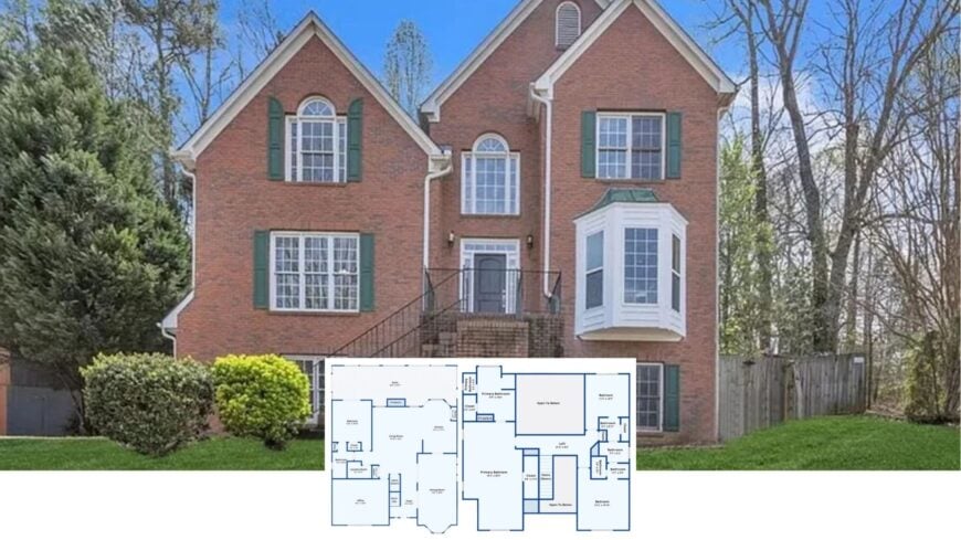 Discover Timeless Sophistication: A Classic Brick Home with Green Shutters
