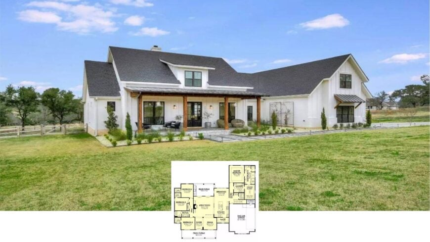 Step Into This Inviting Farmhouse with Modern Flair and a Cozy Bonus Room