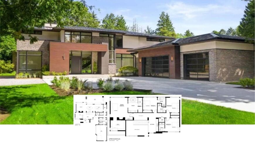 Discover this Striking Contemporary Home Blending Stone and Glass