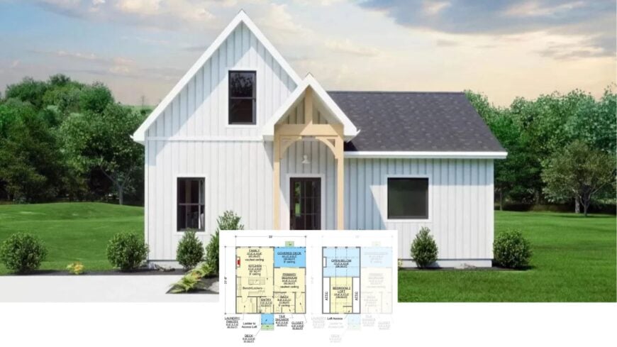Discover This Timeless White Cottage with an Impressive Gabled Roof