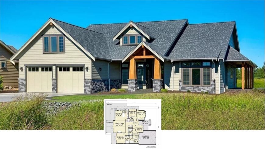 Step Inside This Modern Craftsman Gem with a Bright, Open Floor Plan