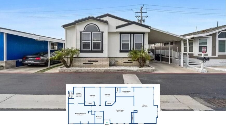 Discover this Delightful Manufactured Home with Its Unique Arched Window Feature