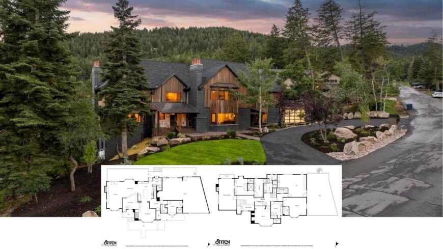 Discover This Craftsman Gem Tucked Among Towering Pines With Dramatic Rooflines