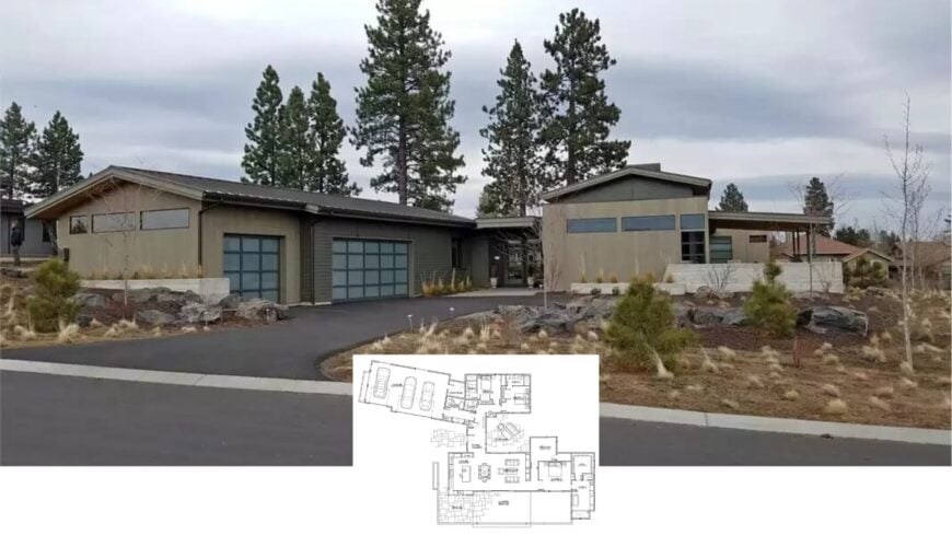 Step Through the Doors of This Mid-Century Contemporary Marvel Featuring Expansive Glass and Natural Style