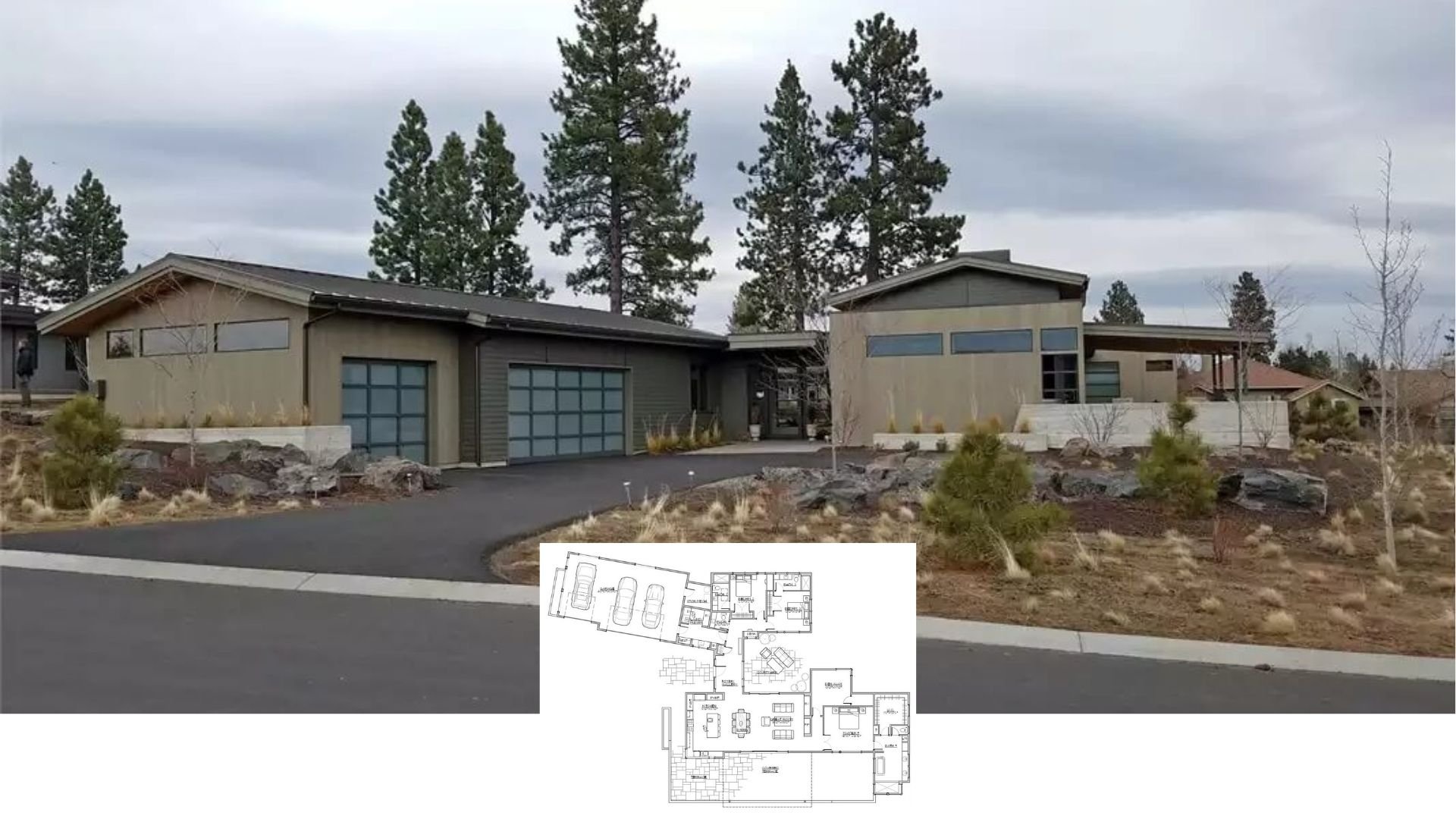 Step Through the Doors of This Mid-Century Contemporary Marvel Featuring Expansive Glass and Natural Style