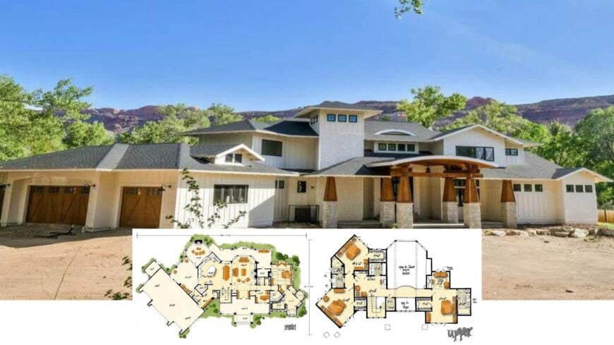 Step Inside This Timeless Craftsman Home with Gorgeous Triple-Gable Roofline