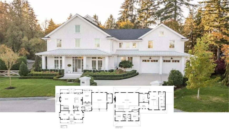 Tour This Stunning Farmhouse with Timeless Shingle Charm and Contemporary Flair