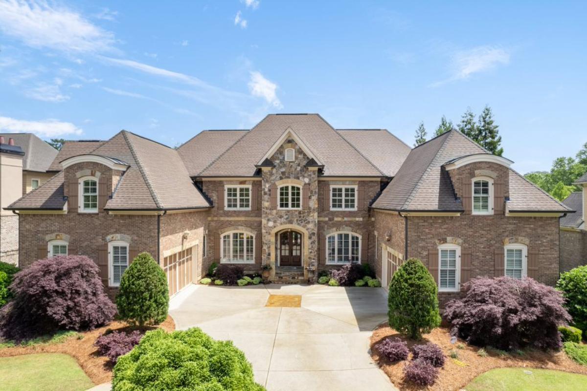 The front view of the property.