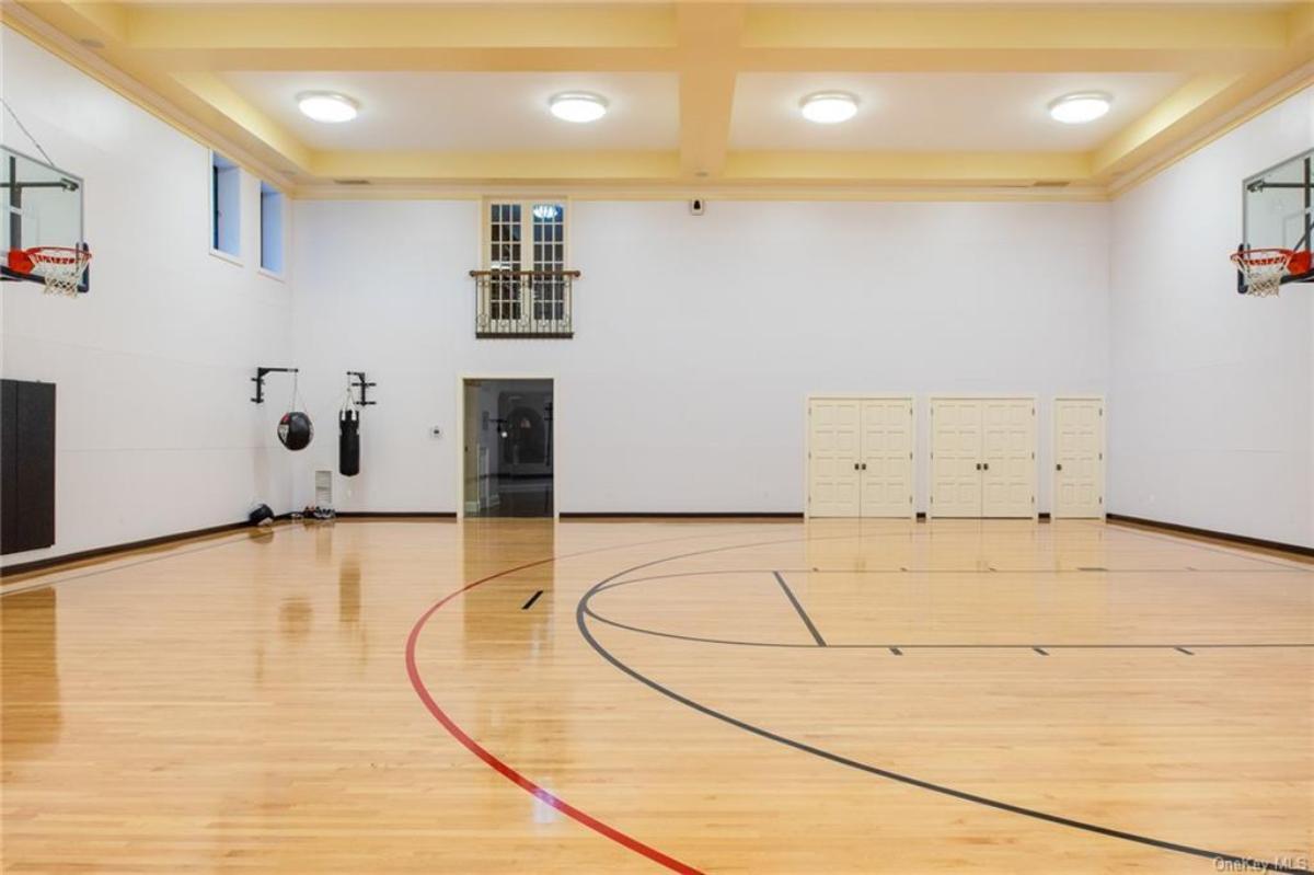 Indoor basketball court