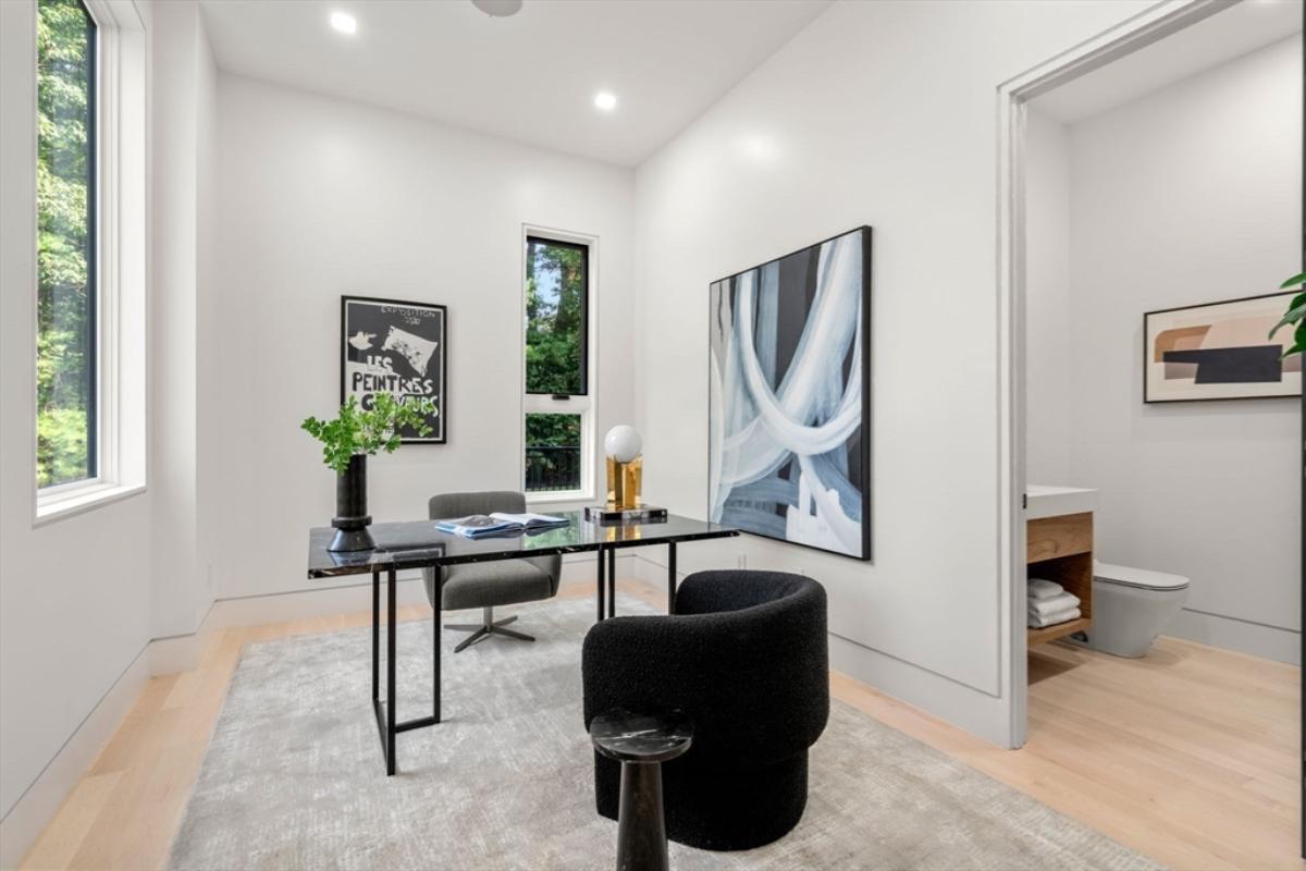 Home office with its own comfort room.