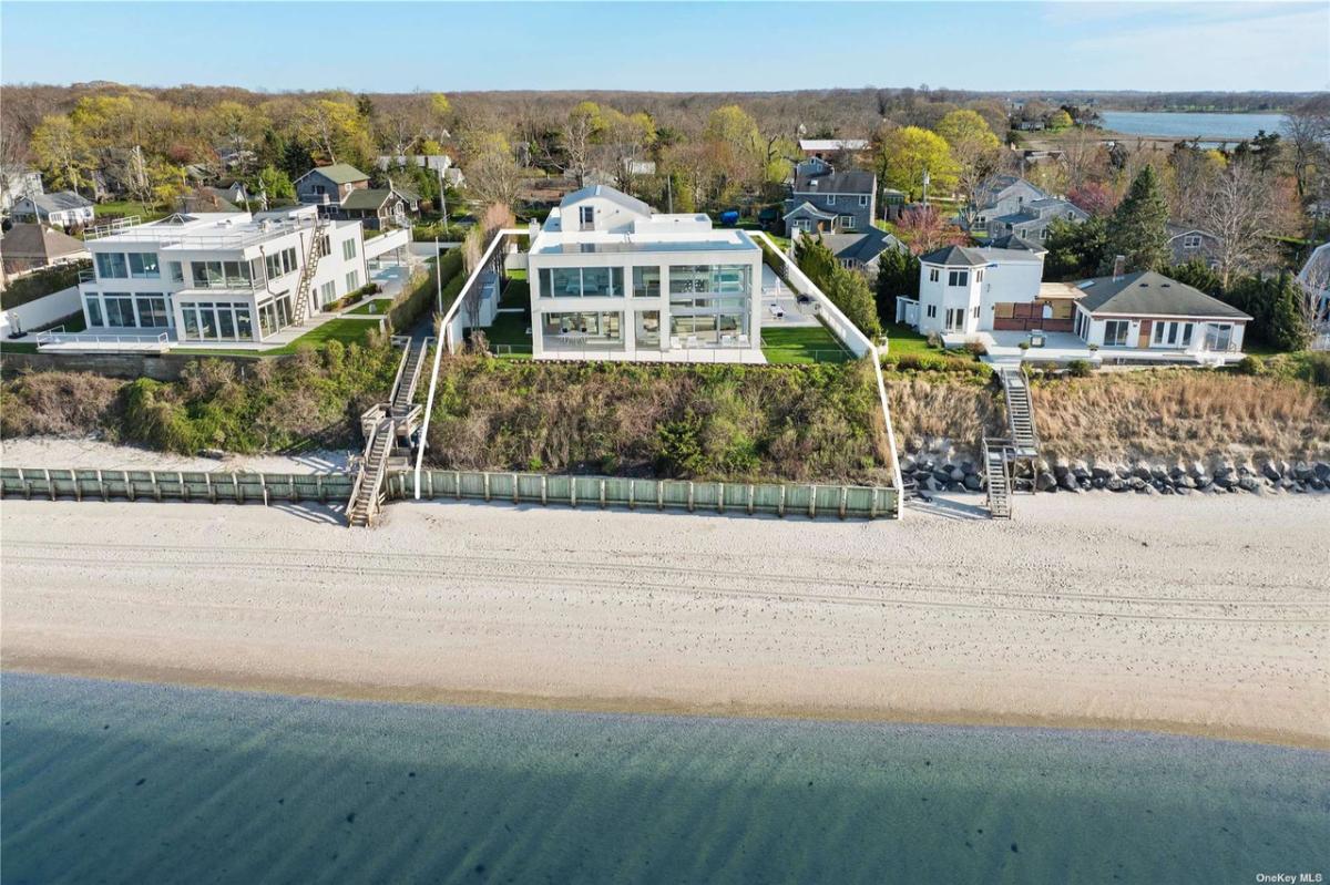 Aerial view of the property.