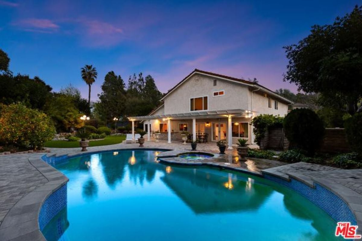 The property's backyard.