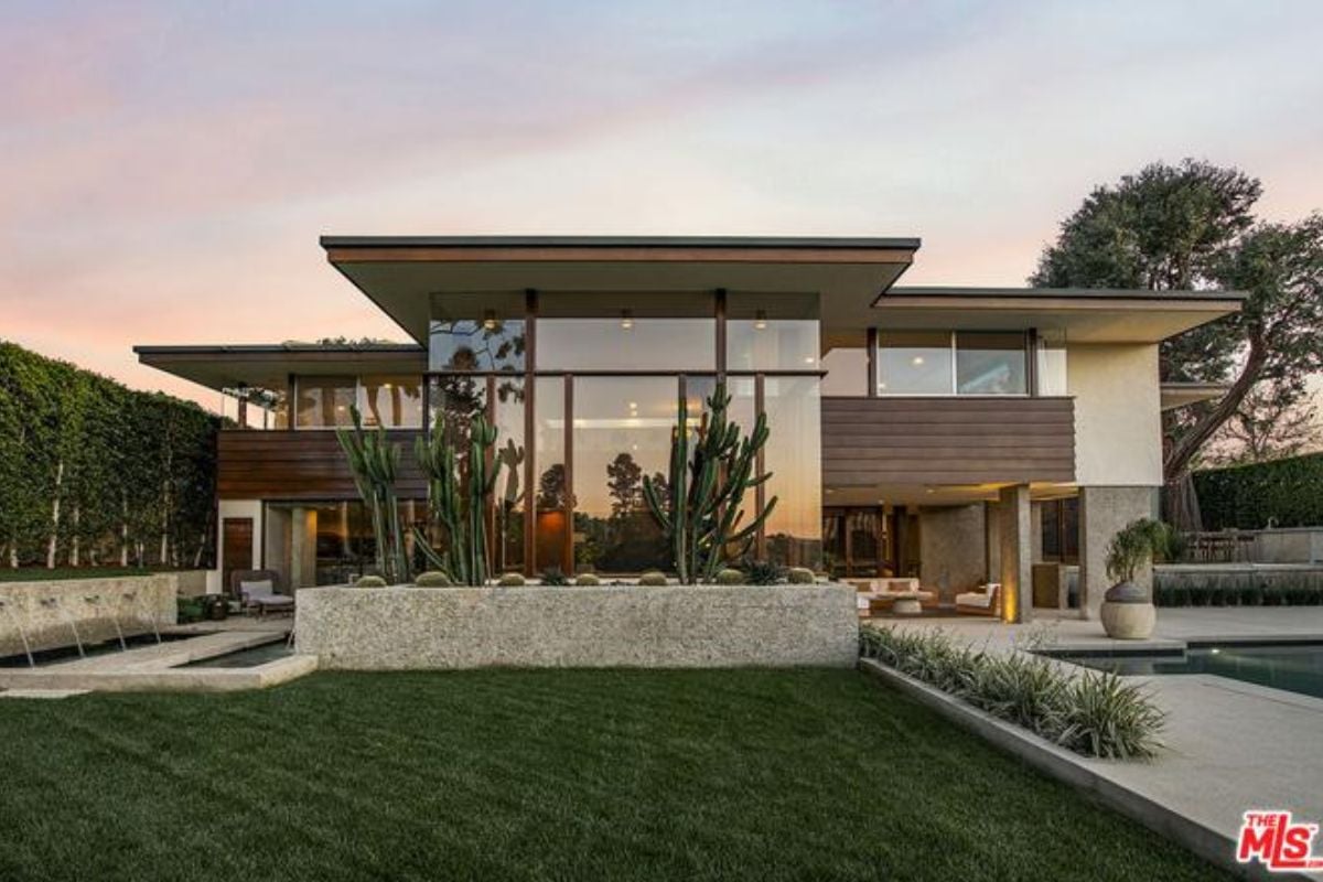 The exterior of the property.