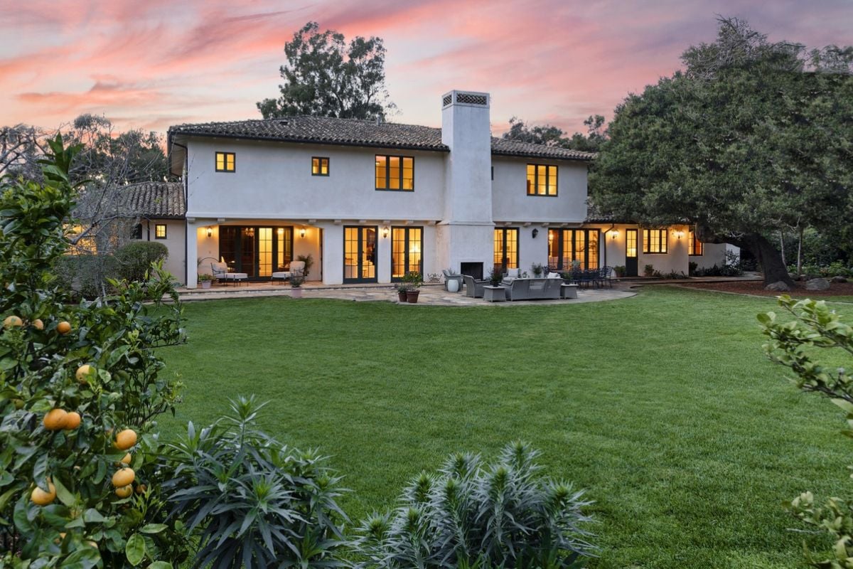 The aerial view of the property.