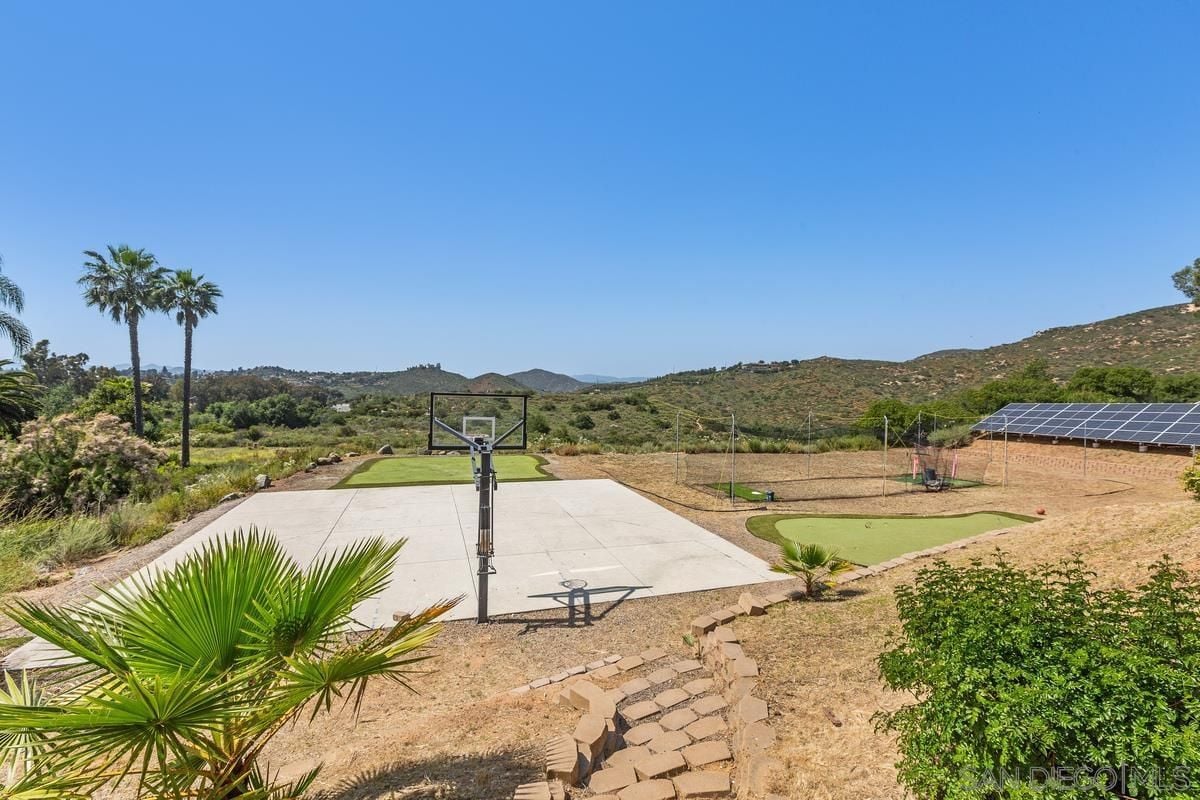 A basketball court