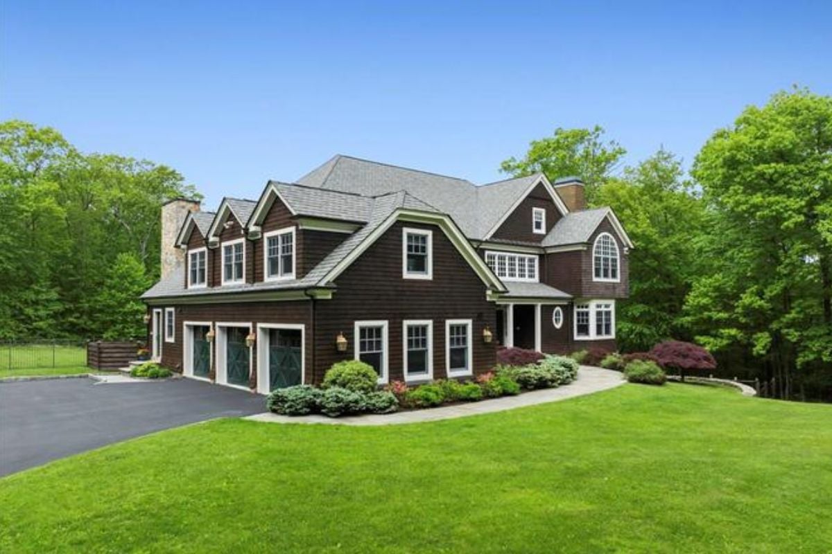 The exterior of the property.