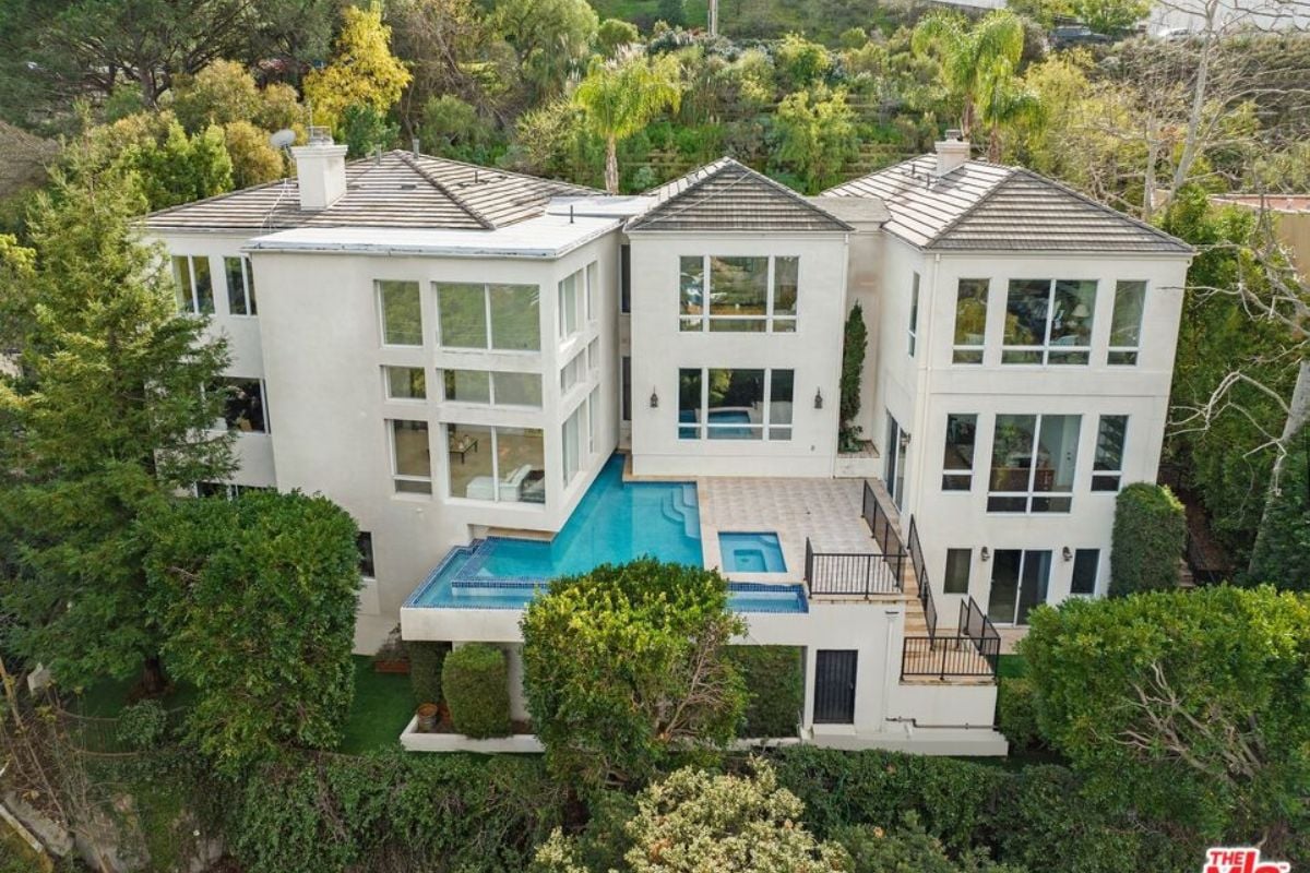The exterior of the property.