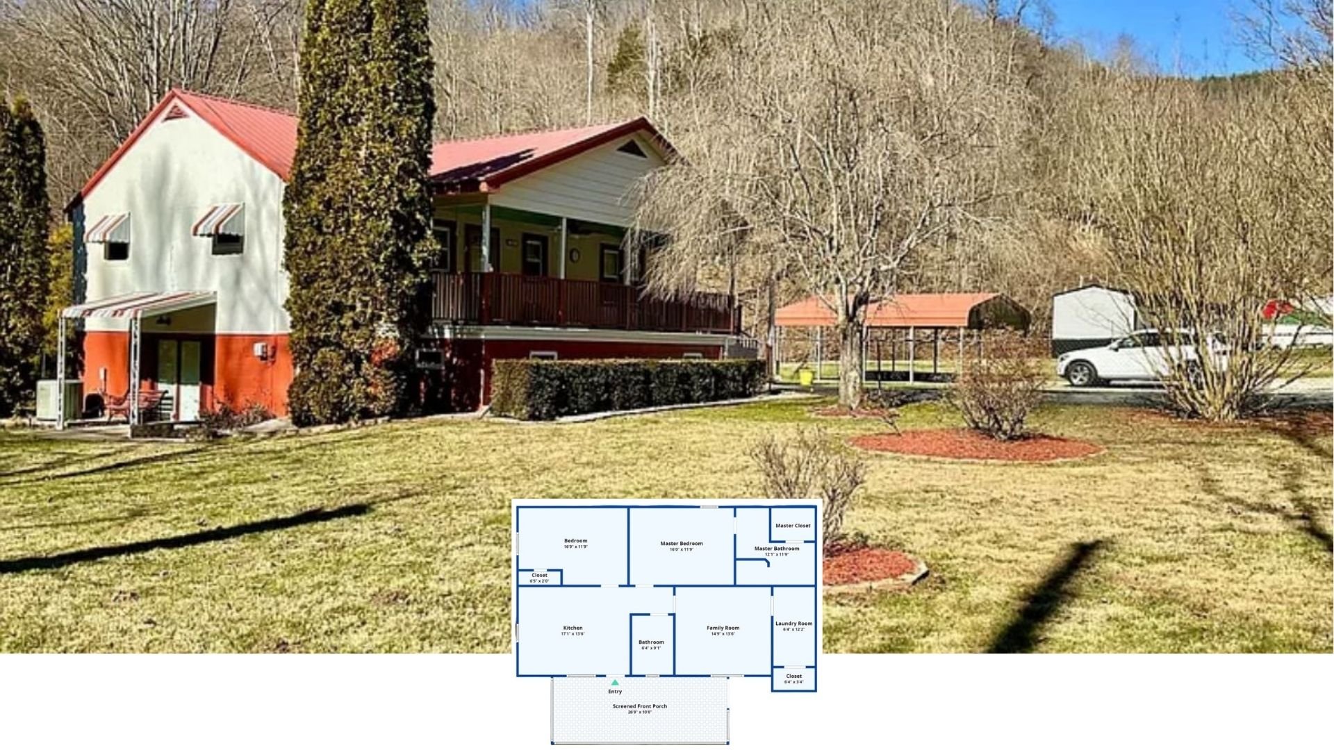 Discover This Inviting Country Retreat with a Signature Red Roof