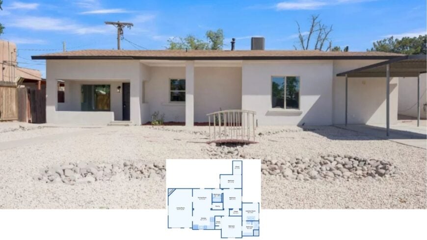 Tour This Effortlessly Minimal 3-Bedroom Contemporary Home with a Low-Maintenance Xeriscape Yard