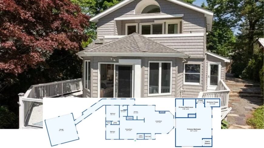 Tour This Light-Filled 3-Bedroom Craftsman With Wraparound Deck and Bay Views (2,700 Sq. Ft. Floor Plan)