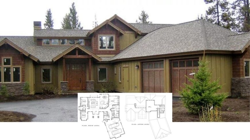 Tour This Warm Wood-and-Stone 3-Bedroom Craftsman Retreat (Floor Plan)