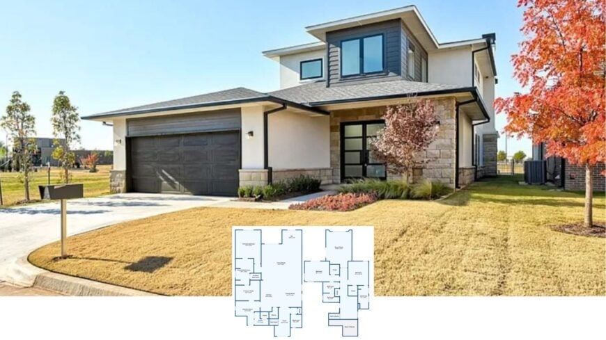 Experience the Art of Contemporary Living in This Stylish Home with Mixed Materials