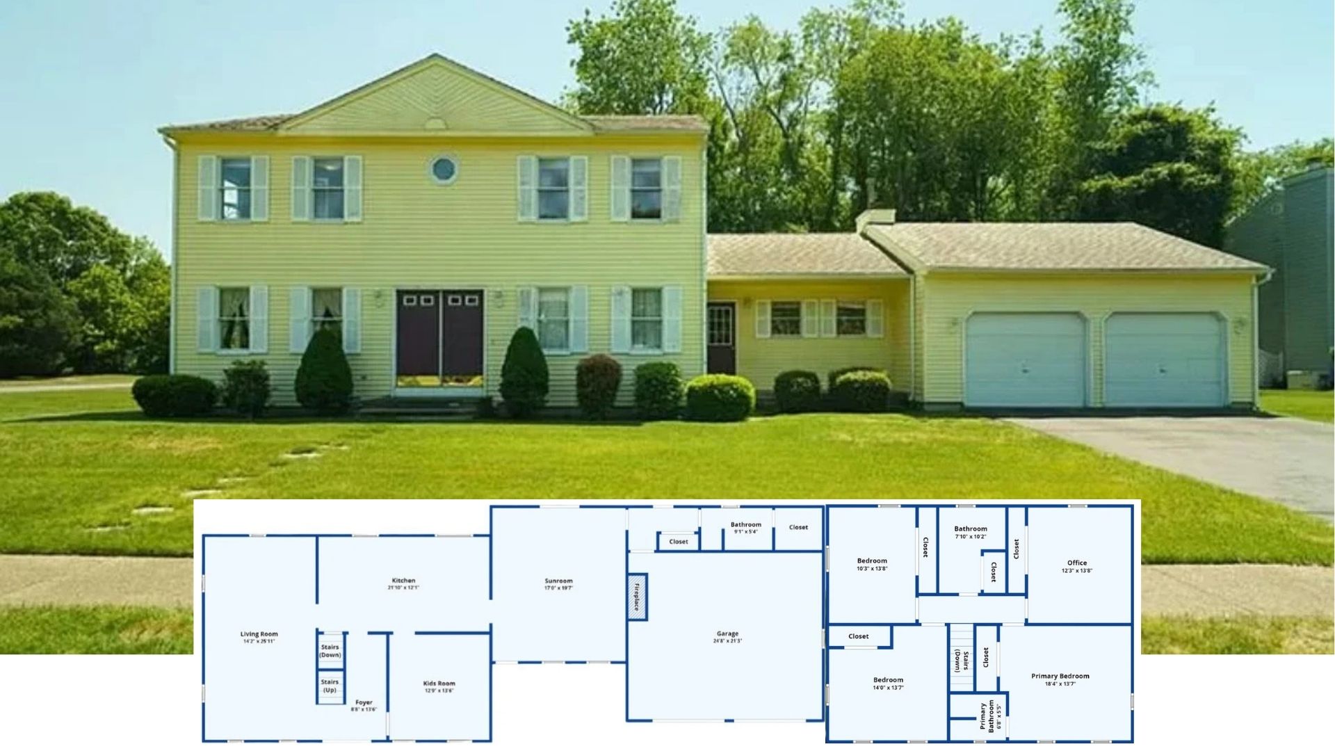 Step Inside This Sun-Drenched 3-Bedroom Colonial Revival with a Bright Sunroom and Roomy Garage (Floor Plan)