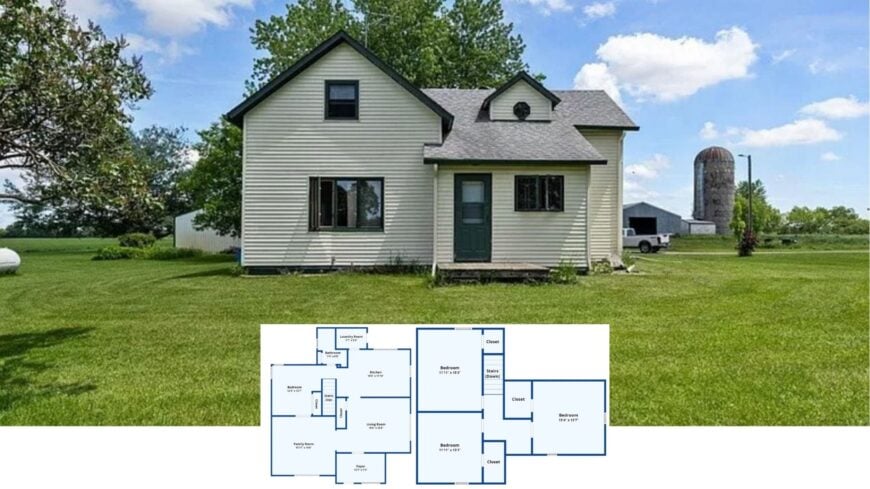 Step Inside This 3-Bedroom, 2,000-Sq.-Ft. Retro Farmhouse Retreat with Heart-of-the-Home Kitchen (Floor Plan)