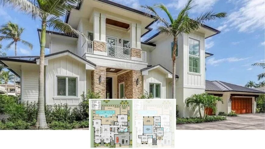 Explore This Stunning Two-Story Coastal Retreat with Minimalist Stone Accents