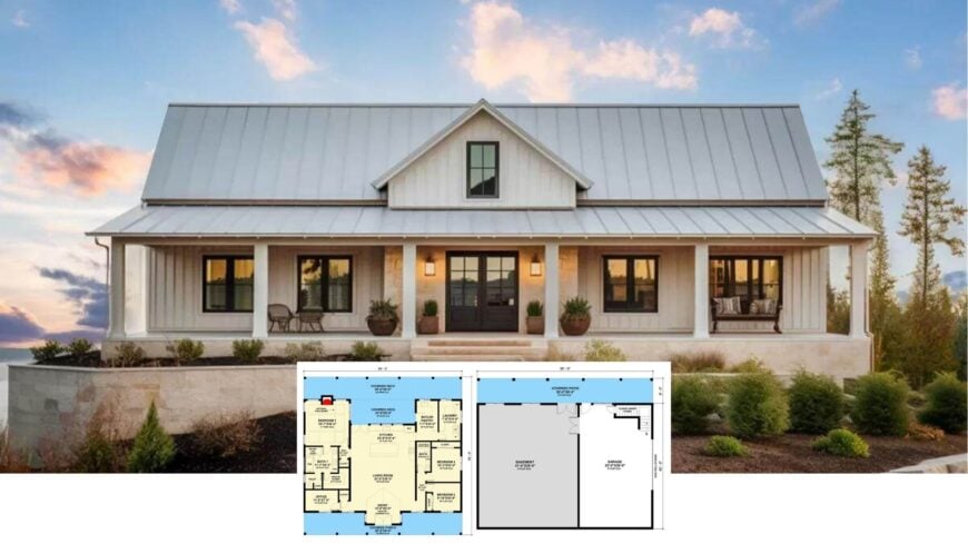 Take a Tour of This Stunning Contemporary Farmhouse with Classic Charm