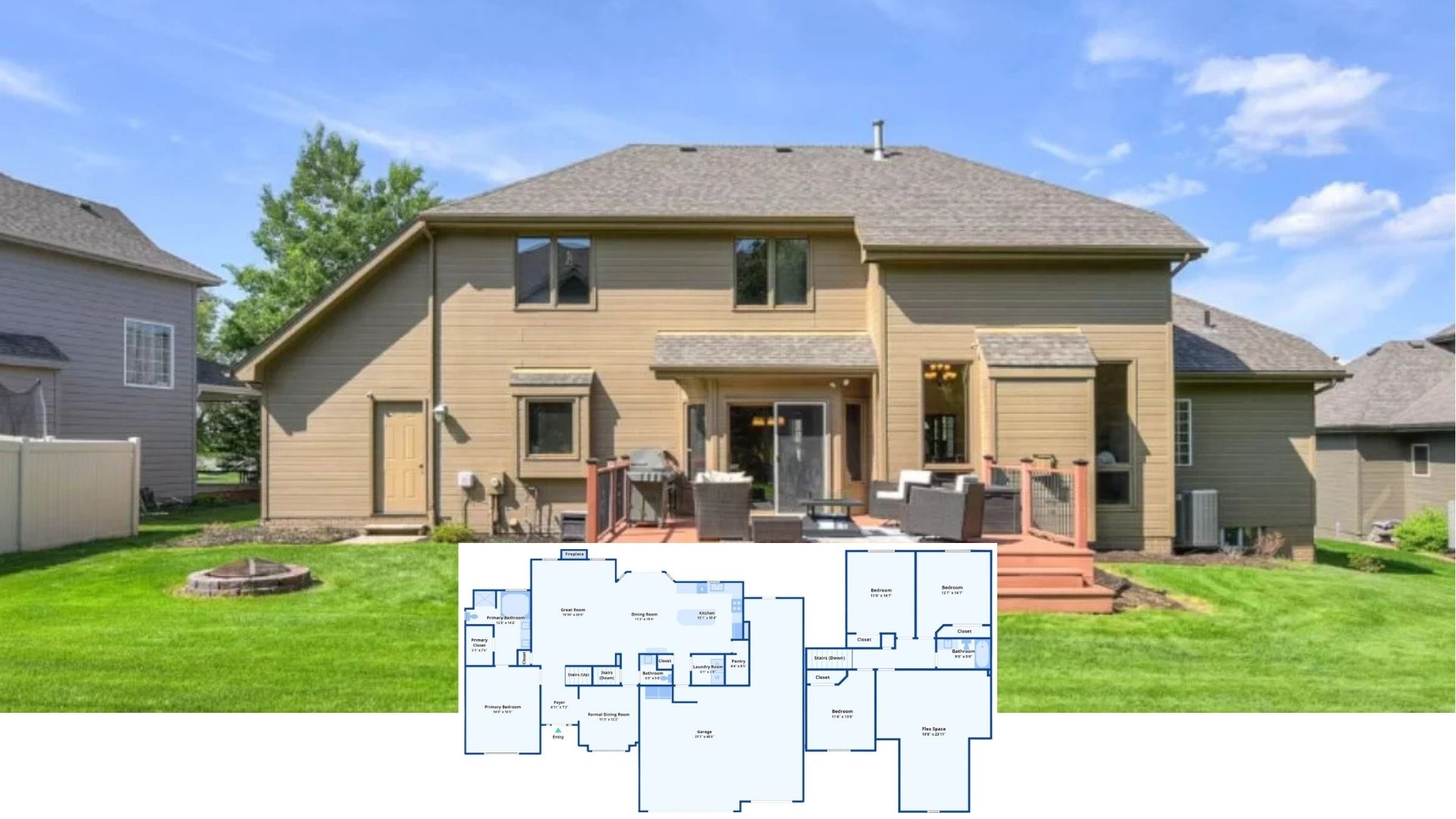 Step Inside This 3,100-Sq. Ft. Craftsman Home with 4 Bedrooms, 3.5 Baths, and a Party-Ready Backyard Deck