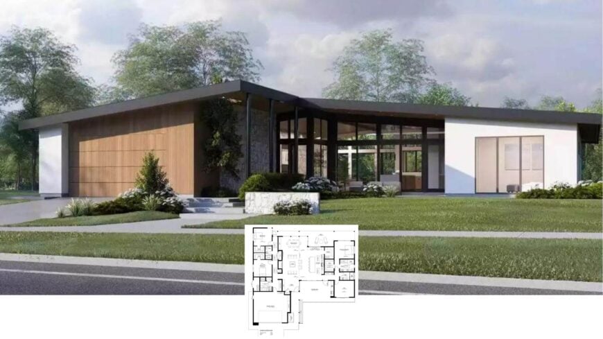 Step Inside This 3,200-Sq.-Ft. Modernist Glass Haven with 3 Bedrooms and Seamless Indoor-Outdoor Living (Floor Plan)