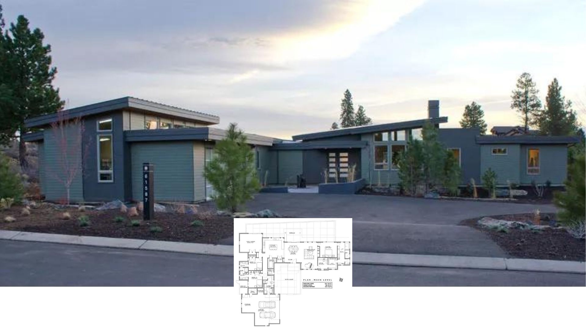 Stroll Through This 3,200-Sq.-Ft. Courtyard Contemporary with 4 Bedrooms and Wrap-Around Glass