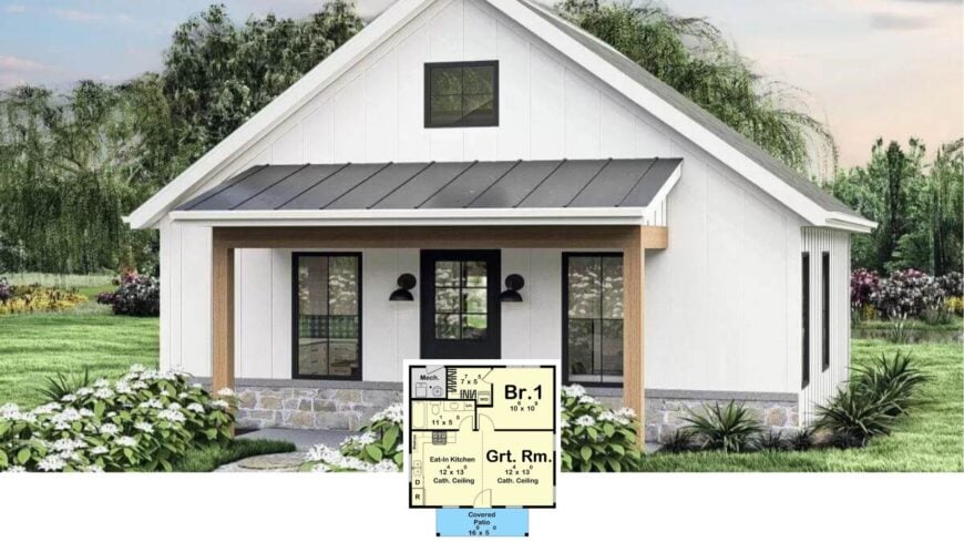 Step Inside This Light-Filled 1-Bedroom Minimalist Cottage That Packs Big Style into 593 Sq. Ft.