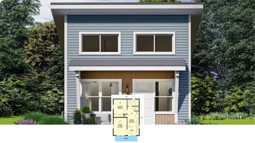 Tour This Light-Filled 1,200-Sq-Ft Modern Cottage with Vaulted Ceilings and Smart Storage