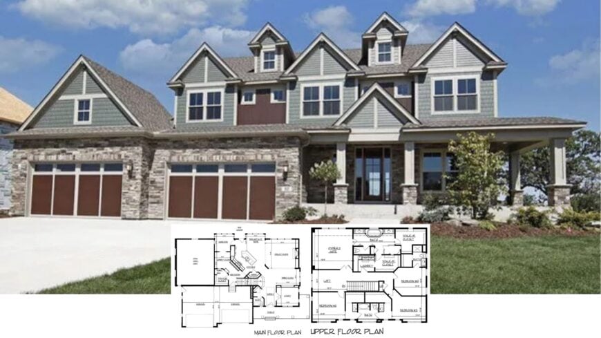 Step Inside This Stunning Craftsman Home with Expansive Spaces and Luxurious Details