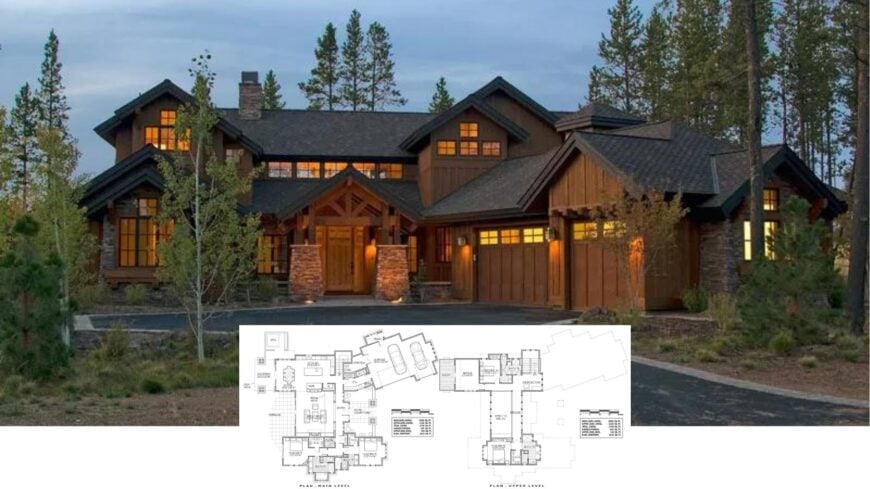 Step Inside This 4-Bedroom Woodland Craftsman Retreat with Twin Master Suites and a Bridge Loft (Approx. 3,600 Sq. Ft. Floor Plan)