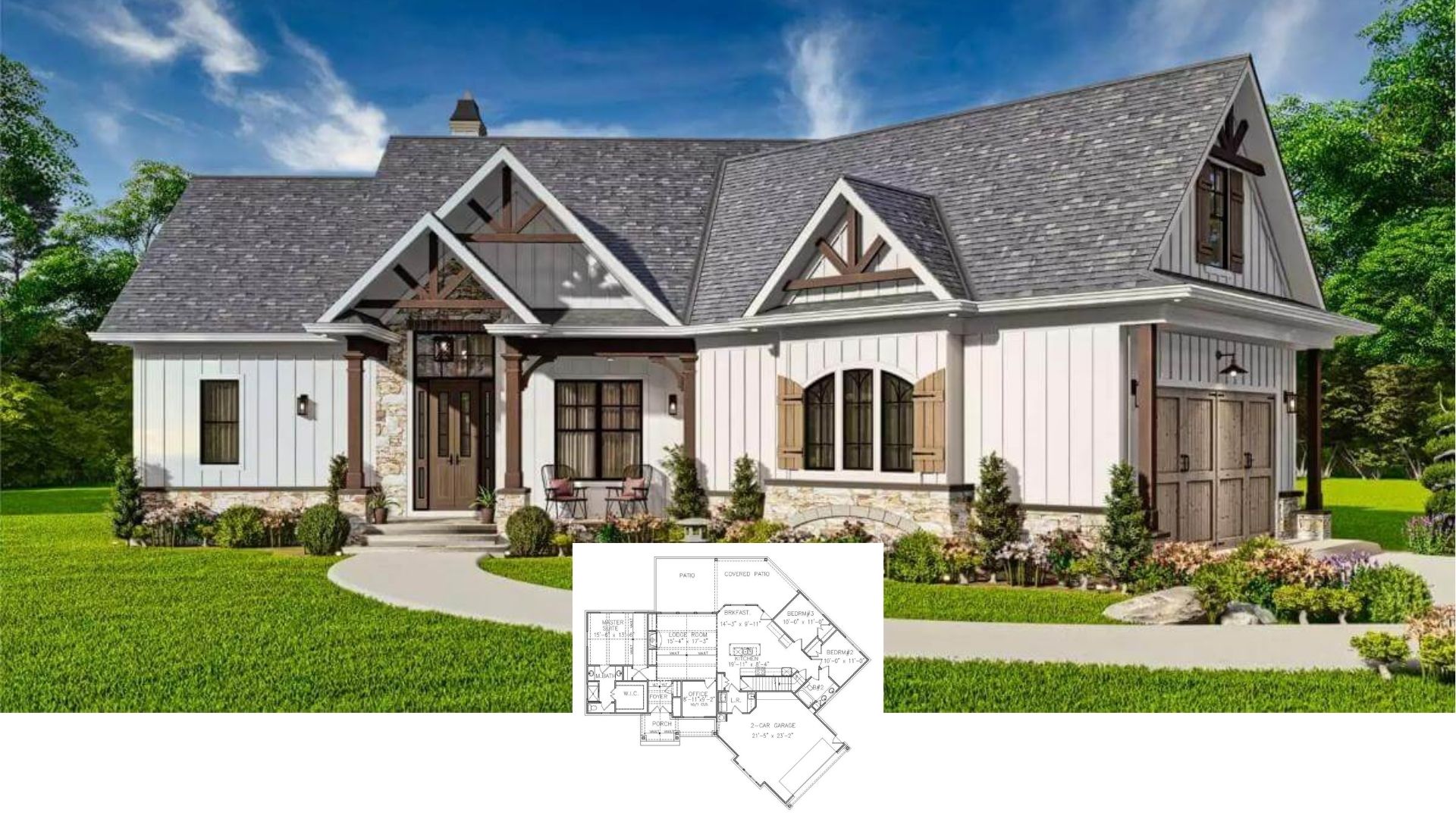 Tour This Timber-Trimmed Craftsman With a Vaulted Lodge Room and Bonus Suite (Approx. 2,650 Sq. Ft.)