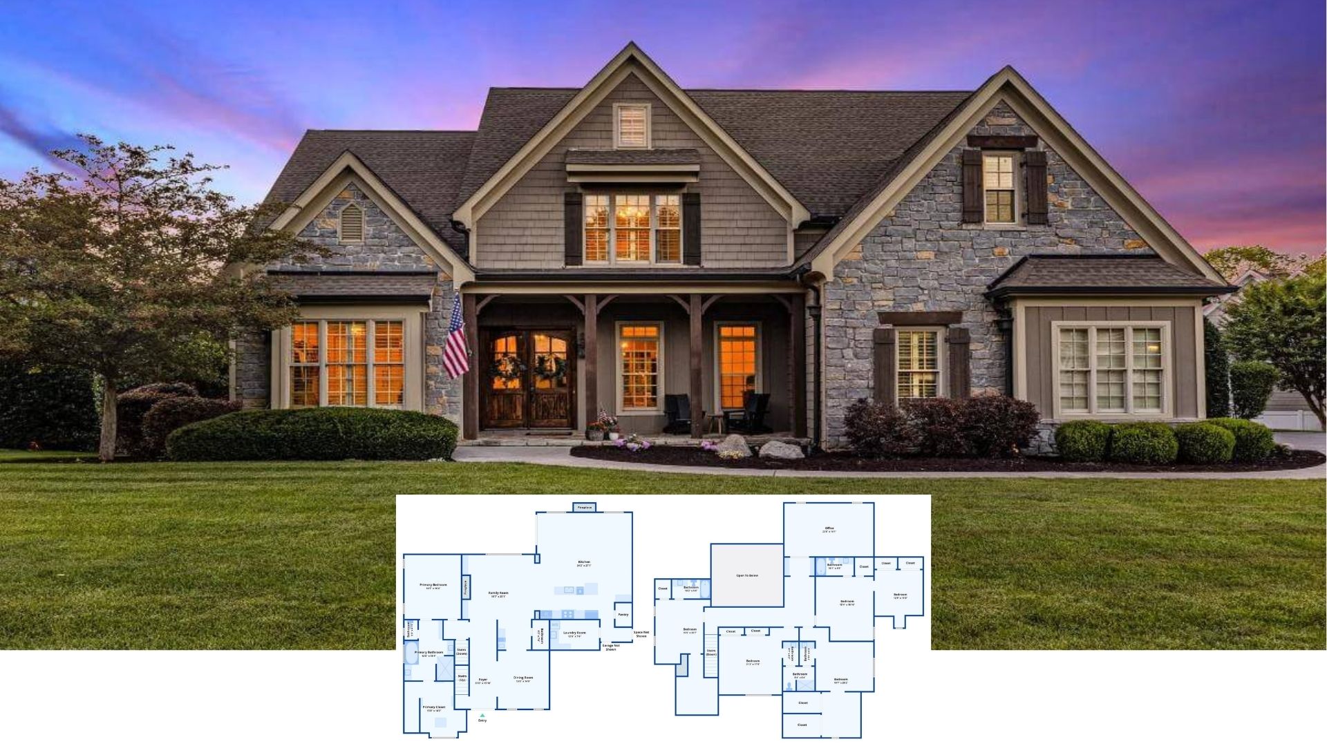 Tour This Grand 5,800-Sq.-Ft. Craftsman Haven with 7 Bedrooms, 6.5 Baths, and a Courtyard Pool