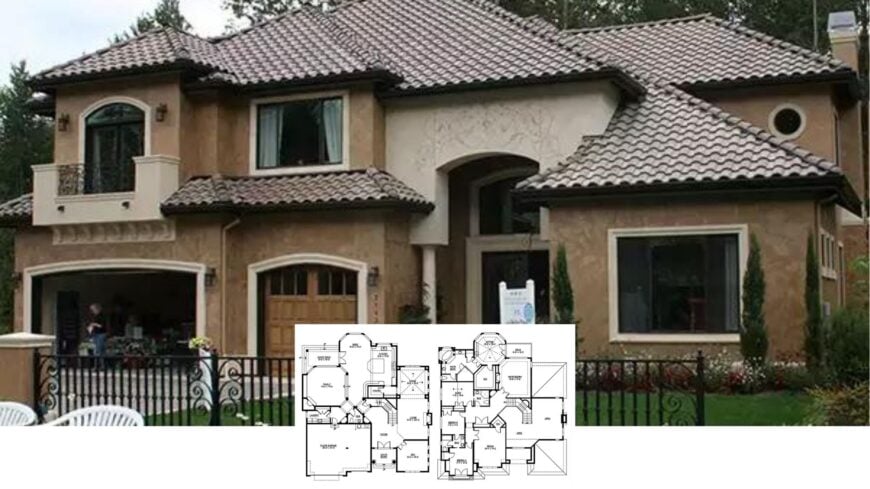 Tour This 4,200-Sq-Ft Mediterranean Stunner with Terracotta Roofs, Tower Room, and Bonus Loft (Floor Plan)
