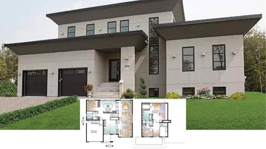 Step Inside This Contemporary Masterpiece with Bold Geometric Sophistication