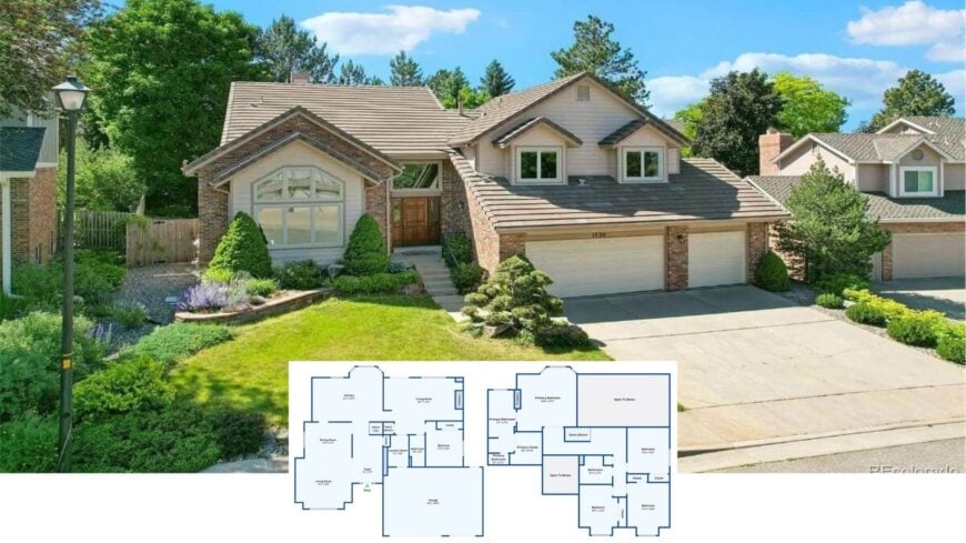 Step Inside This 3,200-Sq.-Ft. Brick-and-Siding Transitional Home With 4 Bedrooms and Vaulted Ceilings