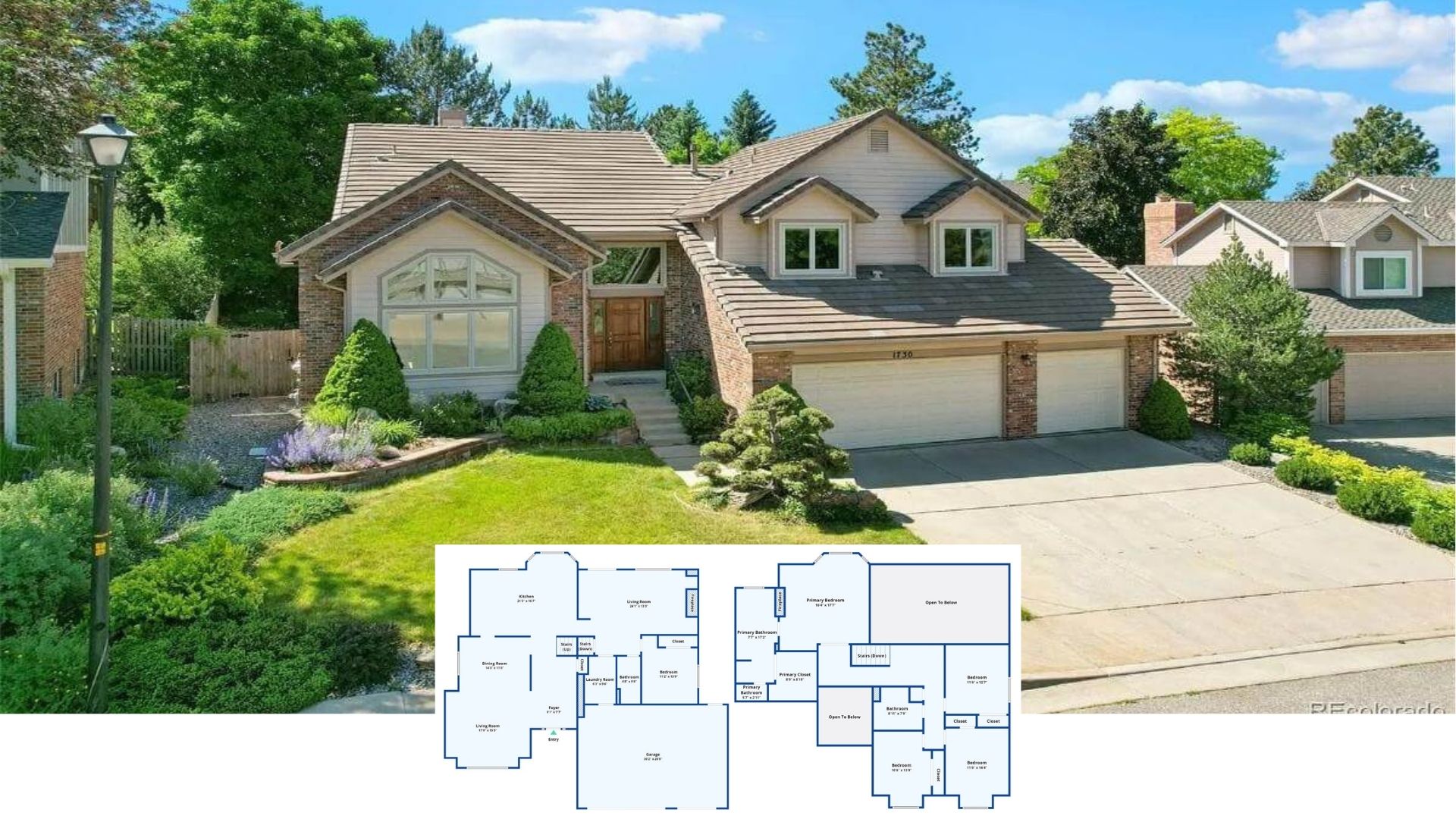 Step Inside This 3,200-Sq.-Ft. Brick-and-Siding Transitional Home With 4 Bedrooms and Vaulted Ceilings