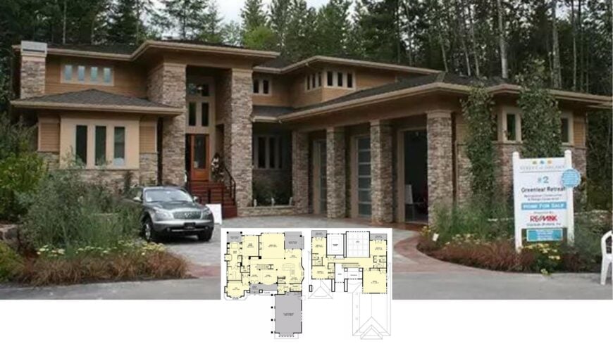 Tour This Striking 4-Bedroom Innovative Prairie Home Wrapped in Brick, Wood & Glass