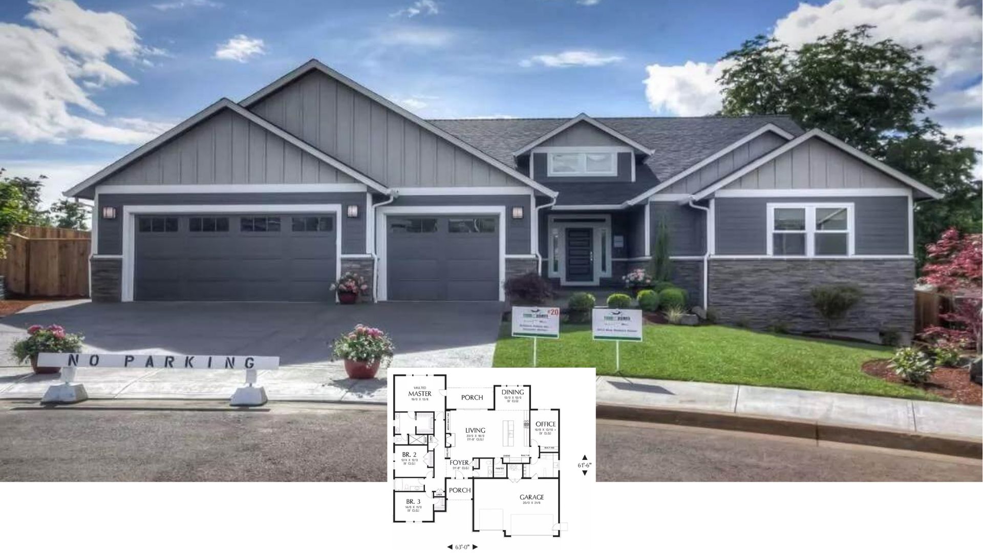 Tour This Craftsman Home with a Three-Car Garage and Stunning Stone Accents