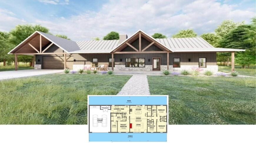 Discover the Timeless Charm of This Ranch-Style Gem with Timber Accents
