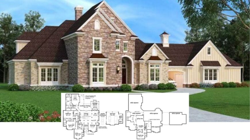 Step Inside This Craftsman Gem with a Stone Facade and Expansive Outdoor Living