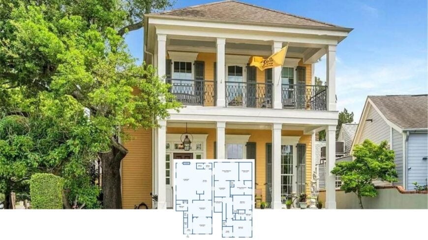 Step Onto These Stacked Porches: Tour This Sun-Kissed 3,200-Sq.-Ft. Southern Colonial with Dual Kitchens