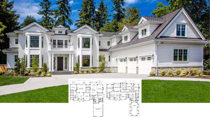 A Timeless White Colonial Home Blends Classic Charm with Contemporary Comfort